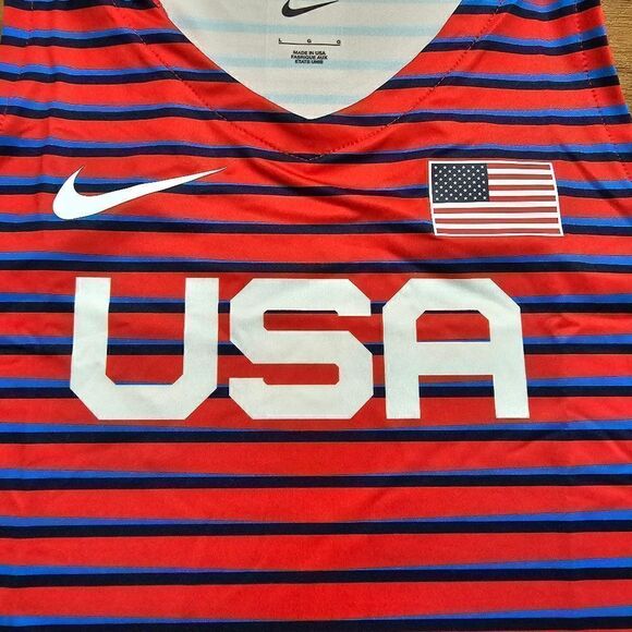 Nike Pro Elite 2023 Olympic Team USA Track Running Singlet Women's L AO8752-602 - Picture 4 of 12
